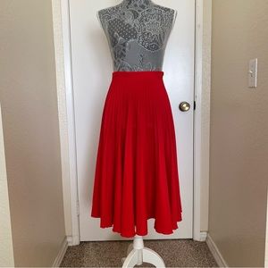 Topshop Pleated Midi Skirt